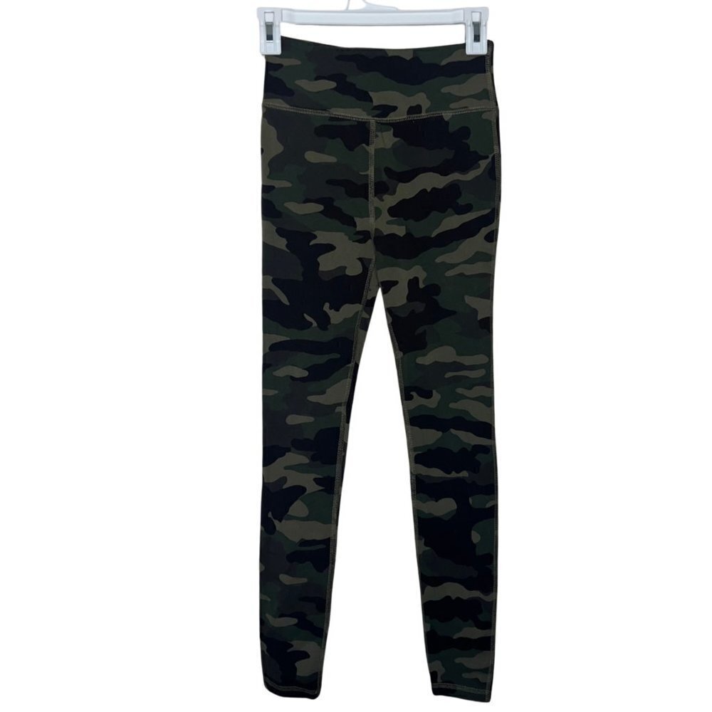 J. Crew Weekend Green Camo Leggings Size XS